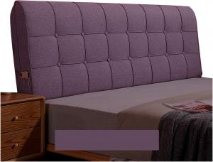 Подушка-подголовник для кровати LIANGJUN, мягкая подушка для чтения, с наполнителем из губки, большая поддержка спины и поясницы, 6 цветов, 9 размеров (Цвет: фиолетовый, Размер: 180x58x10 см) CHIAPERINI, Purple