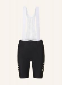Велосипедные шорты team bib evo с бретелями и мягкой вставкой MAAP, черный/белый