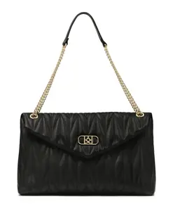 Сумочка с необычным клапаном Kazar, черный