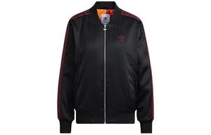 Женская стеганая куртка Adidas Originals, цвет Swirling fluorescent red