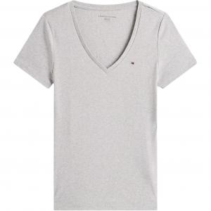 Футболка Tommy Hilfiger SS24 Set in Sleeve Women's, светло-серый