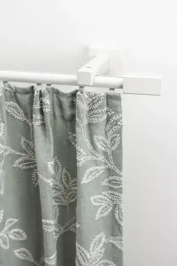 Карниз для штор GARESA "Cubus, внутренний карниз кубовидной формы", 1 направляющая, желаемая длина, комплект внутренних карнизов, выдвижной, дерево-алюминий 210 см, белый