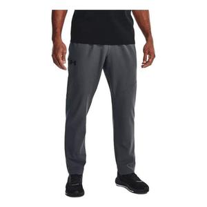 Брюки elite straight leg pants 'pitch grey' Under Armour, серый