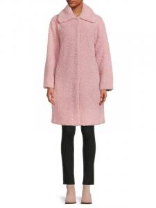 Пальто из искусственного меха с воротником Apparis Pink