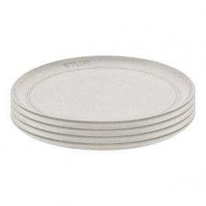Набор салатных тарелок Staub, 4 штуки, 22 см, белый трюфель