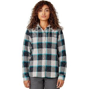 Куртка Dickies Hooded Flannel Shirt Dickies, Alloy Campside Plaid