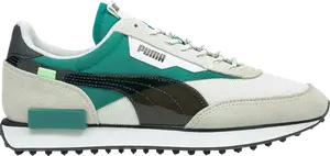 Кроссовки Puma Future Rider Summer - White Parasailing, зеленый