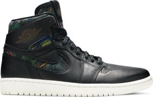 Кроссовки Air Jordan 1 Retro High Nouveau BHM, черный