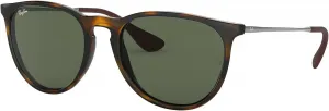 Женские солнцезащитные очки Ray-Ban Rb4171 Erika Round, Light Havana/Dark Green