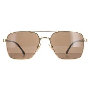 Авиатор мужской розово-коричневый 1045/s/it Hugo Boss, желтый