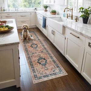 Ковровая дорожка Hy Hao Yun Lai для кухни, 61х153 см, оранжевый