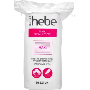 Hebe Basics ватные диски квадратные макси, 60 шт/1 упаковка