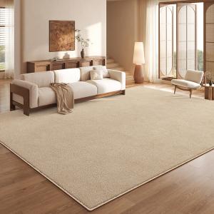 Budis Ковер 120х200 см для гостиной/спальни в винтажном стиле, светлый, моющийся, с высоким ворсом, не скользит