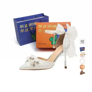 WOXXXN Туфли на высоком каблуке женские белые