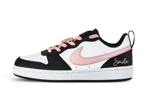 Женские кроссовки для скейтбординга Nike Court Borough Low, Black/Pink