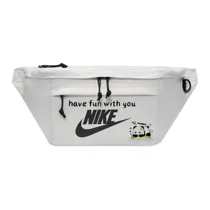 Nike Тканевая поясная сумка через плечо унисекс светло-бежевая, Panda Cute