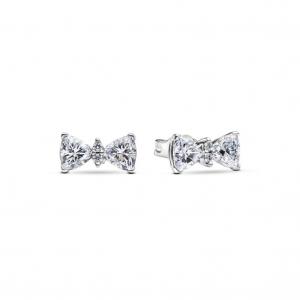 Серьги Sparkling Bow Stud Pandora, стерлинговое серебро