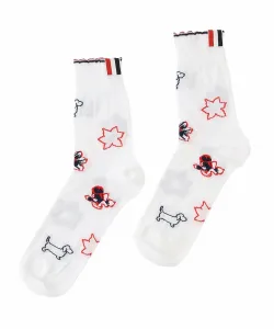 <Официальные> Носки до щиколотки с цветочным узором "Гектор"