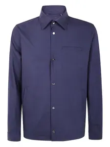 Рубашка на пуговицах Herno, синий