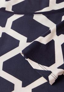 Топ с длинными рукавами BEDRUCKTES Street One, темно-синий