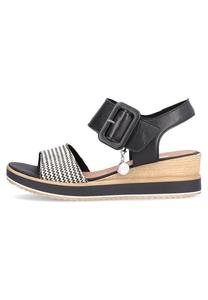 Босоножки на танкетке Remonte, schwarz