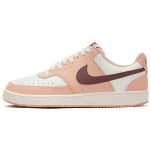Nike Court Vision Low top Skateboard Shoes Women's Pink Beige