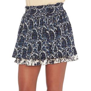 Женская юбка с оборками и узором пейсли в цвете Multi Derek Lam 10 Crosby