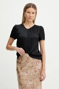 Блузка из смесовой ткани Fracomina, черный