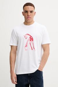 Хлопковая футболка Hugo, белый