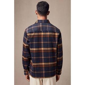 Мужская шерстяная куртка NEXT в клетку, темно-синий