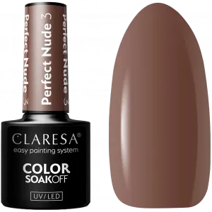Гибридный лак для ногтей 3 Claresa Perfect Nude, 5 гр