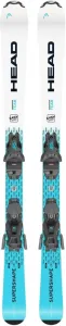 Лыжи горные детские Head Supershape Team Easy JRS 7.5 GW CA BR 78, черный/голубой