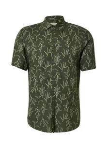 Рубашка на пуговицах классического кроя BLEND BHACE, темно-зеленый