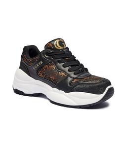 Кроссовки женские Guess с принтом, черный