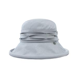 Женская шляпа-ведро из имитации ацетата ELLE, серебро feather серый