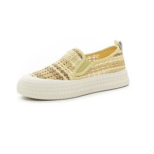 Низкие повседневные кроссовки для женщин POOQ, светло-желтый