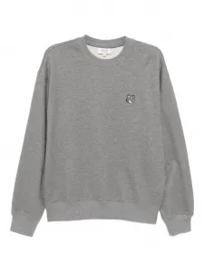 Толстовка с нашивкой Bold Fox Head Maison Kitsuné, серый