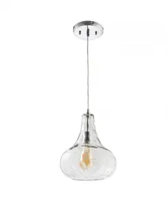 Регулируемый светодиодный подвесной светильник Ferano 9" Jonathan Y, chrome
