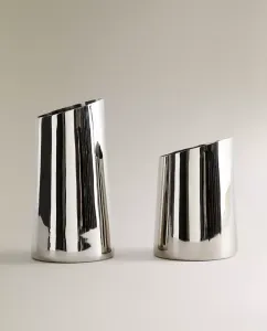 Ваза Zara Home Metal, серебристый