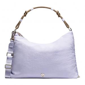 Lululemon Сумка через плечо трансформируемая, из нейлона, кросс-боди, женская большая фиолетовая