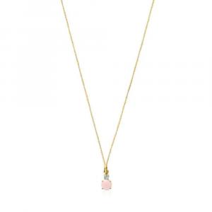 Колье с подвеской Tous Mini Ivette, золото/топаз