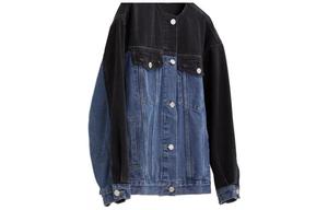 ELLE Джинсовая куртка Women's Denim Blue Crew Neck Moderate Others