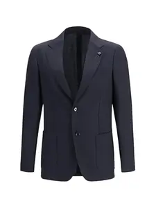 Пиджак на трех пуговицах Lardini, синий