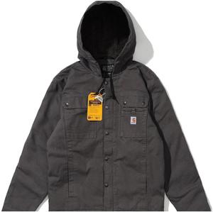 Куртка Carhartt Relaxed Fit Washed Duck Sherpa-Lined Utility, серый
