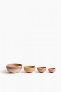 Набор мисок H&M Set Of 4-piece Stoneware, 4 штуки, оранжевый