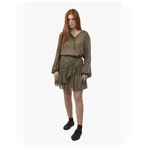 Юбка Second Female Severine short skirt, серый