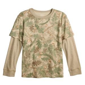 Мальчиковая футболка adaptive everyday twofer Sonoma Goods For Life, Olive Camo