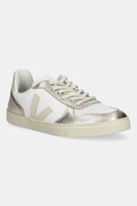 Детские кожаные кроссовки Small V-10 Laces Veja, золотой