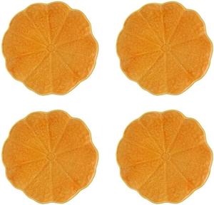 Набор тарелок обеденных Bordallo Pinheiro Pumpkin, 4 предмета, 27,5 см, оранжевый