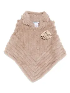 Кейп с цветочной аппликацией Blugirl, черный